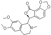 (-)-紫堇明分子结构 (CAS 79082-64-7)
