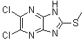 CAS 登录号：79100-24-6, 5,6-二氯-2-(甲硫基)-1H-咪唑并[4,5-b]吡嗪