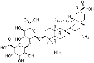 structure of CAS# 79165-06-3, Diammonium glycyrrhizinate