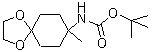 structure of CAS# 792913-82-7, (8-甲基-1,4-二氧杂螺[4.5]癸烷-8-基)氨基甲酸叔丁酯