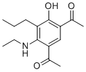 CAS 登录号：79324-51-9, 1-[5-乙酰基-2-(乙基氨基)-4-羟基-3-丙基苯基]乙酮