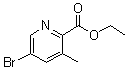 structure of CAS# 794592-13-5, Ethyl 5-bromo-3-methylpyridine-2-carboxylate