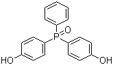 structure of CAS# 795-43-7, Bis(4-hydroxyphenyl)phenylphosphine oxide