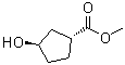 structure of CAS# 79590-84-4, trans-3-Hydroxycyclopentanecarboxylic acid methyl ester