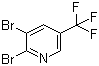 structure of CAS# 79623-38-4, 2,3-Dibromo-5-(trifluoromethyl)pyridine