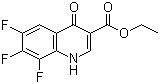 structure of CAS# 79660-46-1, 6,7,8-三氟-1,4-二氢-4-氧代喹啉-3-甲酸乙酯