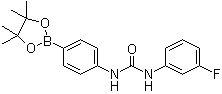 CAS 登录号：796967-57-2, N-(3-氟苯基)-N'-[4-(4,4,5,5-四甲基-1,3,2-二氧杂环戊硼烷-2-基)苯基]脲