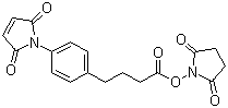structure of CAS# 79886-55-8, N-Succinimidyl 4-(4-maleimidophenyl)butyrate