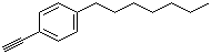 structure of CAS# 79887-12-0, 4-Heptylphenylacetylene