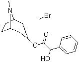 structure of CAS# 80-49-9, 溴甲烷后马托品