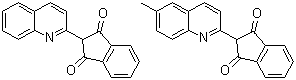 CAS # 8003-22-3, Solvent Yellow 33, Quinoline Yellow, C.I. 47000, Mixture of 2-(2-quinolinyl)-1H-indene-1,3(2H)-dione and 2-(6-methyl-2-quinolinyl)-1H-indene-1,3(2H)-dione