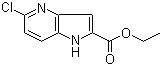 structure of CAS# 800401-62-1, 5-氯--1H-吡咯并[3,2-b]吡啶-2-甲酸乙酯