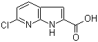 structure of CAS# 800402-07-7, 6-氯-1H-吡咯并[2,3-b]吡啶-2-甲酸