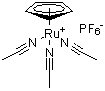 structure of CAS# 80049-61-2, Trisacetonitrile(cyclopentadienyl)ruthenium hexafluorophosphate