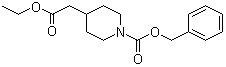 structure of CAS# 80221-26-7, 4-[(Ethoxycarbonyl)methyl]piperidine-1-carboxylic acid benzyl ester