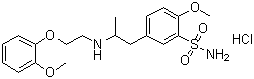 CAS # 80223-96-7, 2-Methoxy-5-[2-[[2-(2-methoxyphenoxy)ethyl]amino]propyl]benzenesulfonamide monohydrochloride