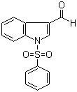 CAS # 80360-20-9, 1-Benzenesulfonyl-1H-indole-3-carbaldehyde, 1-(Phenylsulfonyl)-1H-indole-3-carbaldehyde, 1-(Phenylsulfonyl)-3-indolecarboxaldehyde