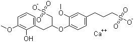 structure of CAS# 8061-52-7, 木质素磺酸钙