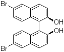 (S)-(+)-6,6'-二溴-1,1'-二-2-萘酚分子结构 (CAS 80655-81-8)