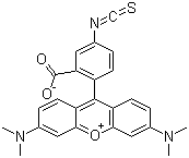 structure of CAS# 80724-19-2, Tetramethylrhodamine-5-isothiocyanate