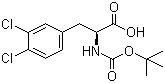 structure of CAS# 80741-39-5, Boc-L-3,4-二氯苯丙氨酸