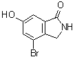 structure of CAS# 808127-76-6, 4-溴-2,3-二氢-6-羟基-1H-异吲哚-1-酮