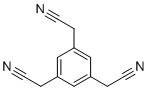 CAS # 80935-59-7, 2,2',2''-(Benzene-1,3,5-triyl)triacetonitrile, 2-[3,5-bis(cyanomethyl)phenyl]acetonitrile