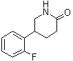 structure of CAS# 80942-15-0, 5-(2-氟苯基)-2-哌啶酮
