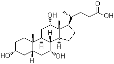 structure of CAS# 81-25-4, 胆酸
