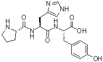 structure of CAS# 81075-04-9, L-Prolyl-L-histidyl-L-tyrosine