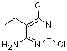 structure of CAS# 81316-68-9, 2,6-二氯-5-乙基-4-嘧啶胺