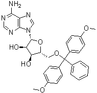 structure of CAS# 81352-25-2, 5'-O-(4,4'-二甲氧基三苯甲基)腺苷