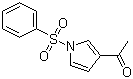 structure of CAS# 81453-98-7, 3-Acetyl-1-(phenylsulfonyl)pyrrole