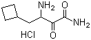 structure of CAS# 817169-86-1, 3-氨基-4-环丁基-2-氧代丁酰胺盐酸盐