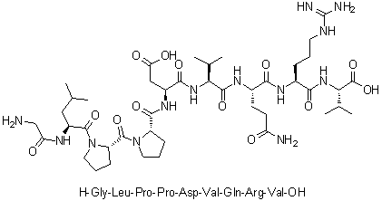 CAS 登录号：817194-87-9, 甘氨酰-L-亮氨酰-L-脯氨酰-L-脯氨酰-L-alpha-天冬氨酰-L-缬氨酰-L-谷氨酰胺酰-L-精氨酰-L-缬氨酸
