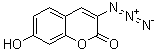 structure of CAS# 817638-68-9, 3-Azido-7-hydroxycoumarin