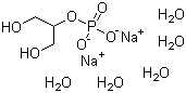 structure of CAS# 819-83-0, Disodium beta-glycerophosphate pentahydrate