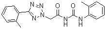 CAS # 82004-91-9, 5-(2-Methylphenyl)-N-[[(2-methylphenyl)amino]carbonyl]-2H-tetrazole-2-acetamide