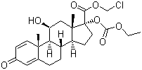structure of CAS# 82034-46-6, Loteprednol etabonate
