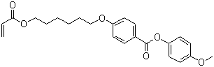 structure of CAS# 82200-53-1, 4-[[6-[(1-氧代-2-丙烯基)氧基]己基]氧基]苯甲酸 4-甲氧基苯基酯
