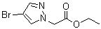 structure of CAS# 82231-58-1, 2-(4-溴-1H-吡唑-1-基)乙酸乙酯