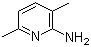 structure of CAS# 823-61-0, 3,6-Dimethyl-2-pyridinamine