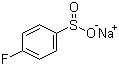 CAS # 824-80-6, Sodium 4-fluorobenzenesulfinate, 4-Fluorobenzenesulfinic acid sodium salt, NSC 131873, Sodium p-fluorobenzenesulfinate