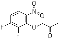 structure of CAS# 82419-32-7, 2-丙酮氧基-3,4-二氟硝基苯