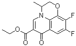structure of CAS# 82419-34-9, 9,10-二氟-3-甲基-7-氧代-2,3-二氢-7H-吡啶并[1,2,3-de]-1,4-苯并恶嗪-6-羧酸乙酯