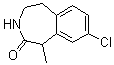 CAS 登录号：824430-77-5, 8-氯-1-甲基-2,3,4,5-四氢-1H-3-苯并氮杂卓-2-酮