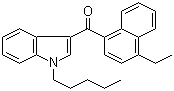 structure of CAS# 824959-81-1, 4-乙基萘-1-基(1-戊基吲哚-3-基)甲酮
