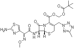 structure of CAS# 82547-58-8, 头孢特仑新戊酯
