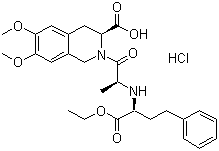 structure of CAS# 82586-52-5, 盐酸莫昔普利