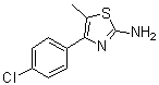 structure of CAS# 82632-77-7, 2-Amino-4-(4-chlorophenyl)-5-methylthiazole